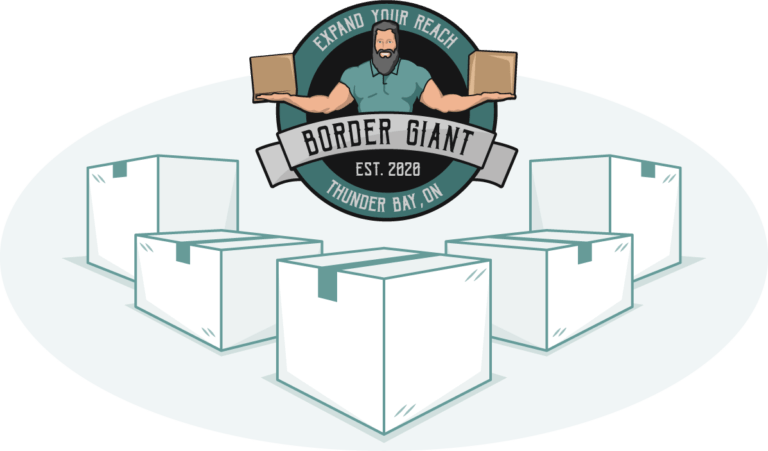 Border Giant logo over parcels